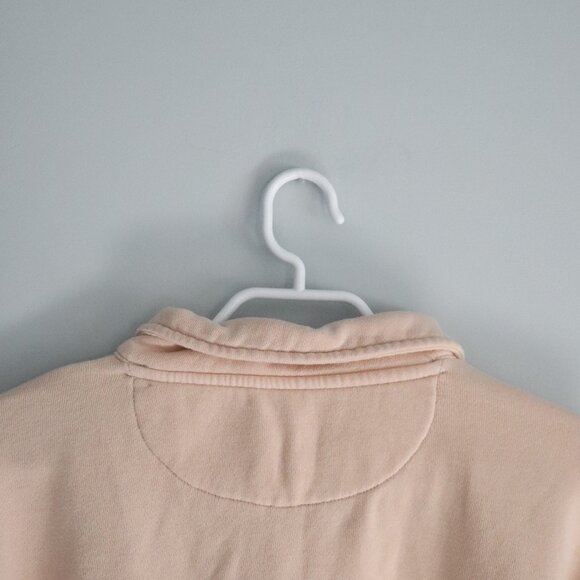 Aerie Cropped Sz Lrg Peach Cropped Button Henley Pullover Long Sleeve Sweatshirt - Picture 7 of 14